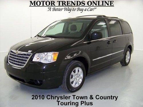Touring dual dvd rearcam leather htd seats stow n go 2010 town and country 52k