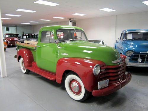 1953 chevy shortbed apache pickup truck. completely restored. prestine condition