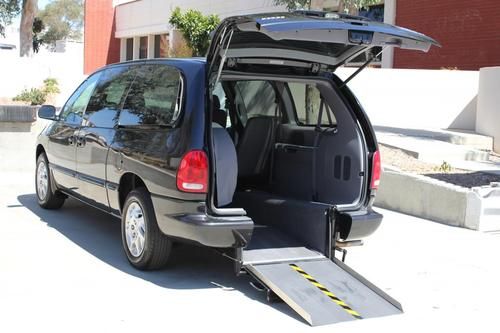 Handicap rear entry wheelchair conversion15k miles  dodge grand caravan 1 owner
