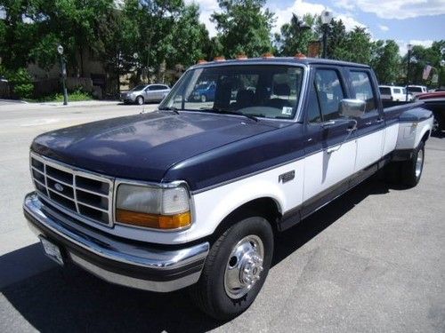 1993 ford f-350 7.5l 460 v8 auto 4x2 drw xlt only 144k! no reserve