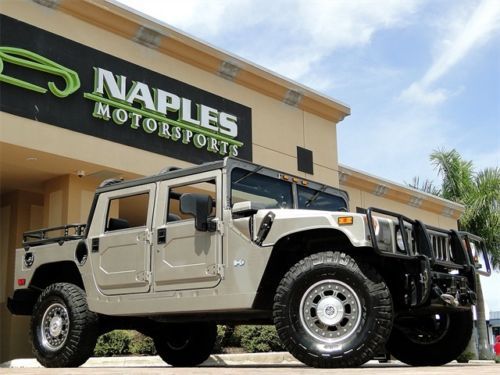 2006 hummer h1 alpha open-top convertible, diesel, central tire inflation system