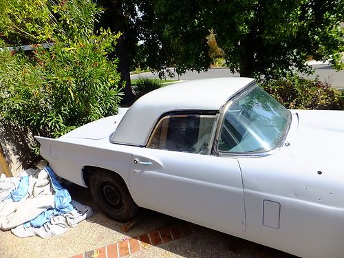 1957 ford thunderbird tbird previous calif owner had since1961! loads of photos!