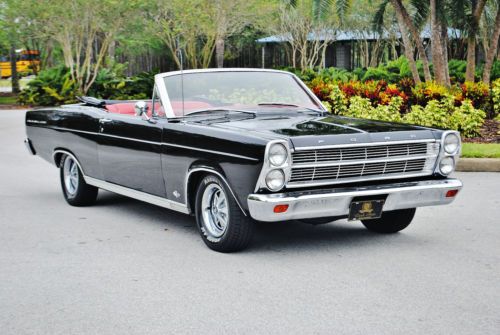 Simply stunning 1966 ford fairlane convertible bucket's console red inside sweet