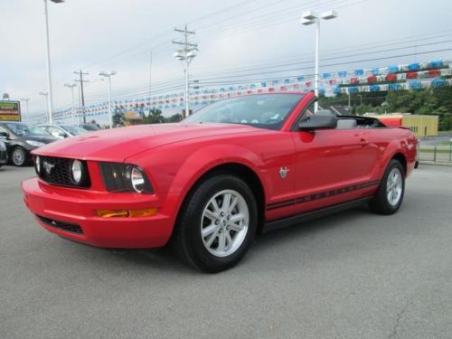 2009 ford mustang convertible auto power am/fm/cd sport appearance pkge