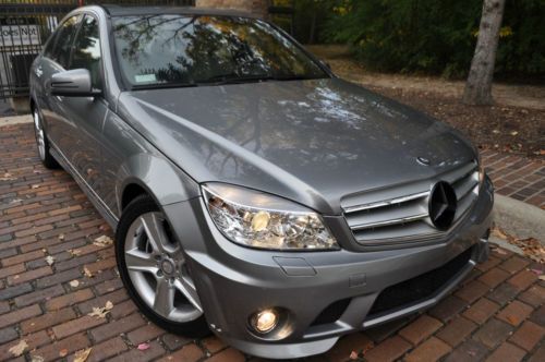 2010 c300 sport 4matic 4x4 leather/amg front bumper/moon/heated/salvage/rebuilt
