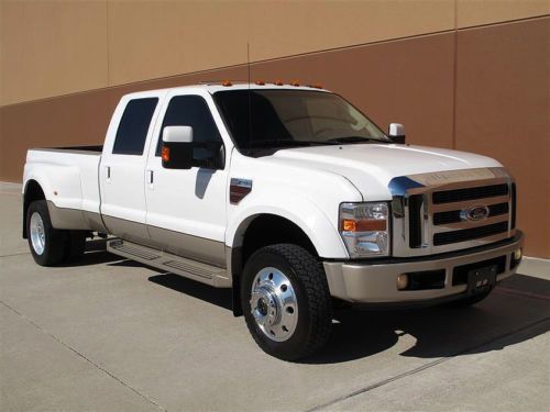 09 ford f-450 king ranch crew cab dually 6.4l diesel 4x4 navi roof camera 1owner