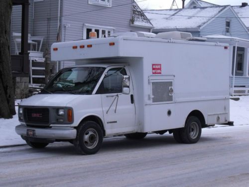 1998 gmc savana g3500 utility service box cargo van truck 5.7l