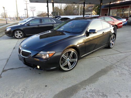 2006 bmw 650i no reserve low miles 114k black navigation leather sport package