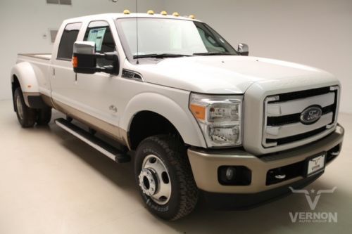 2014 drw king ranch crew 4x4 navigation sunroof leather heated v8 diesel