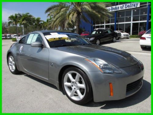 03 silver 350-z 3.5l v6 manual:6-speed coupe *leather sport seats *sport pedals