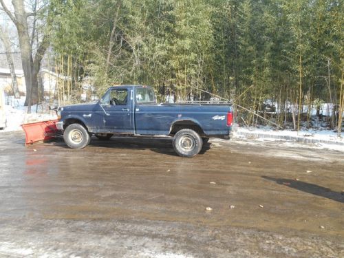 1996 ford f250 pickup 4x4 with western snowplow