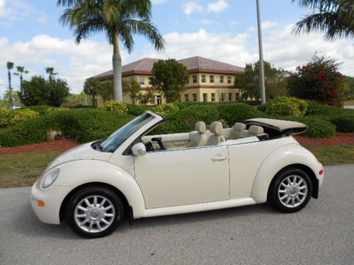 2005 florida volkswagen beetle gls convertible automatic! low miles and clean!