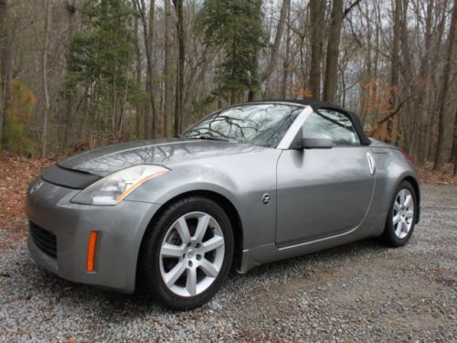 Convertible clean history low miles 6 speed gray ext black leather int bose cd