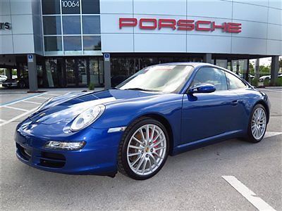 2008 porsche 911 carrera s coupe only 10k miles rare cobalt blue bose 6 speed