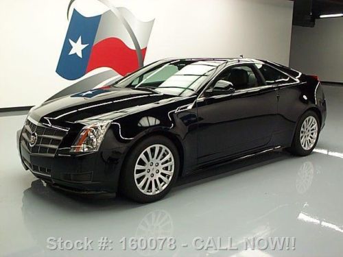 2011 cadillac cts 3.6 coupe leather black on black 35k texas direct auto