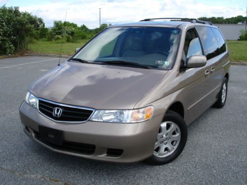 2003 honda odyssey ex-l leather dvd 1owner no reserve clean carfax