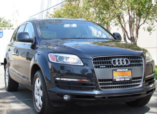 07 audi q7 sport navigation leather heated seats power seats roof rack clean