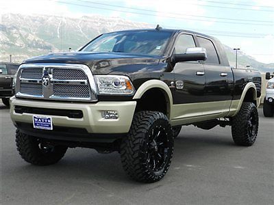 Dodge ram mega cab laramie longhorn 4x4 custom new lift wheels tires nav leather