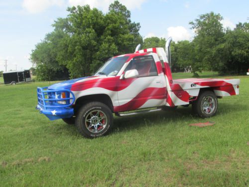 1992 chevy 2500 deweze bed american flag truck