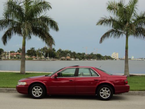 2001 cadillac seville sls sts two owner low miles sunroof non smoker no reserve!