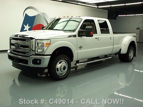 2012 ford f-350 lariat crew diesel drw fx4 4x4 nav 27k texas direct auto