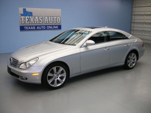 We finance!! 2008 mercedes-benz cls550 p2 roof nav heated leather texas auto