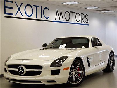 2012 mercedes sls amg coupe! nav rear-cam htd-sts bang&amp;olufsen pdc 563hp waranty