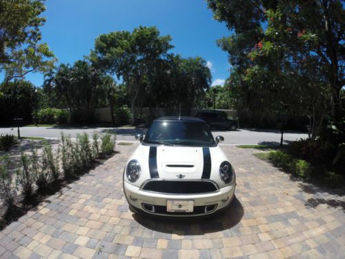 Mini cooper s convertible turbo, white &#034;palm beach&#034; edition