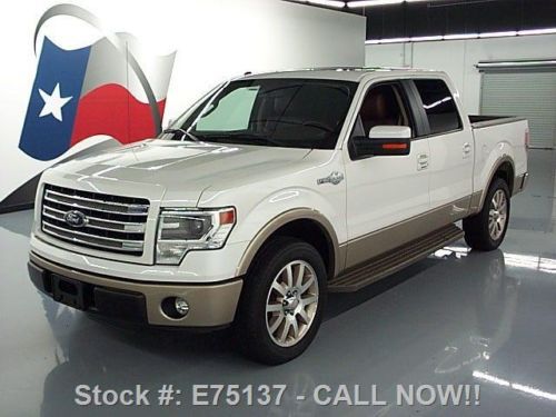 2013 ford f150 king ranch crew 5.0 sunroof nav 20&#039;s 22k texas direct auto