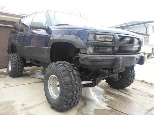 ### super lifted 12" 1995 chevy tahoe 4x4 with 98,455 miles ####