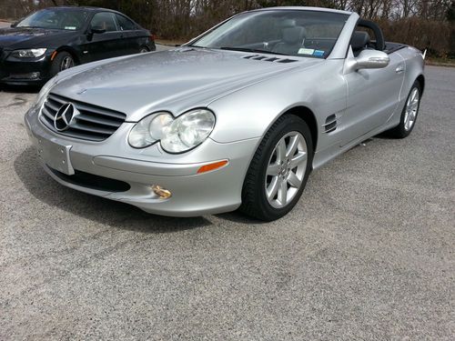 2003 mercedes-benz sl500 convertible 45k miles no reserve lojack xenon navigatio