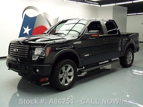 2012 ford f-150 fx4 4x4 ecoboost sunroof nav 20's 17k! texas direct auto