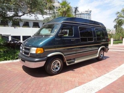 2000 dodge high top conversion van 37k original miles tv clean carfax beautiful!