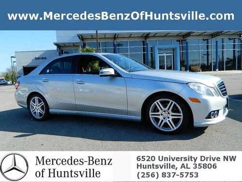 E350 sport silver sedan black leather low miles finance navigation roof camera