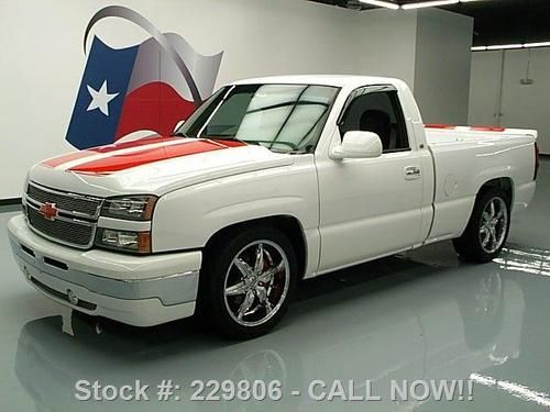 2006 chevy silverado rst regency reg cab 5-spd 20's 55k texas direct auto