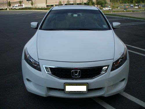 Sell Used 2009 Honda Accord Coupe 6 Cyl Ex L White With Tan