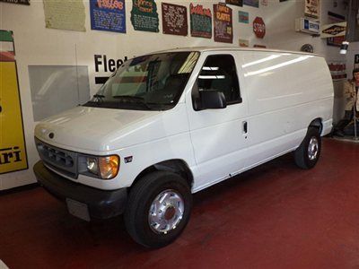 No reserve 2000 ford e-350 cargo, 7.3l diesel, 1 owner off corp.lease