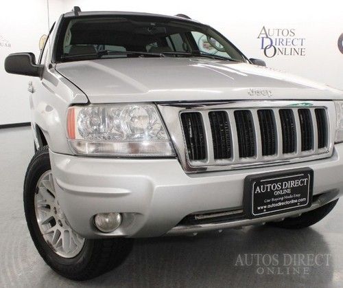 We finance 04 gr cherokee ltd 4wd 4.7l v8 leather heated seats sunroof tow hitch
