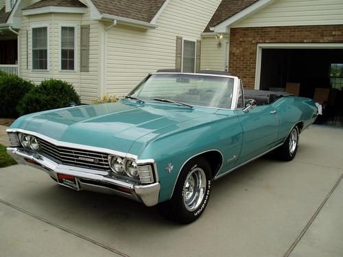 1967 chevrolet impala ss conv.. numbers match. 327-275 .. 1 awesome car ..