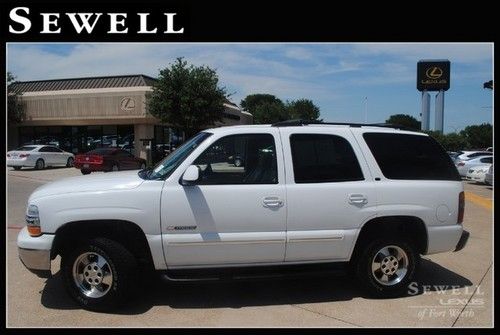 03 white chevy tahoe lt leather cd 4x4