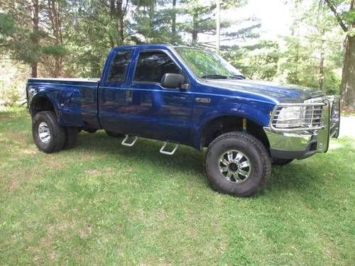 1999 ford f350 dually 7.3l diesel 4x4 ext cab lifted excellent condition