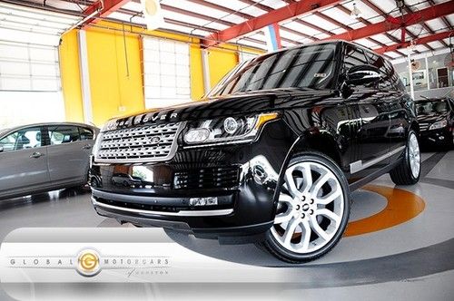 13 range rover supercharged 4wd 1-own every-option 4k meridian navi pano cam tvs
