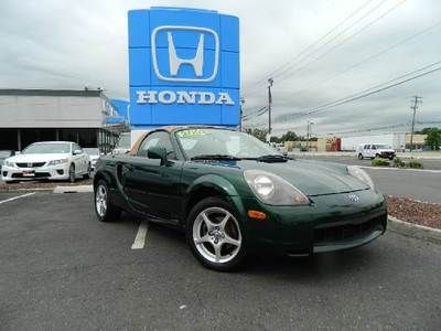 02 02' 5 speed manual transmission convertible 1.8l mr 2 leather rare green