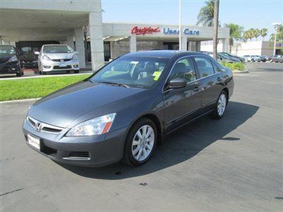 2007 honda accord sedan ex-l, clean carfax, available financing, leather