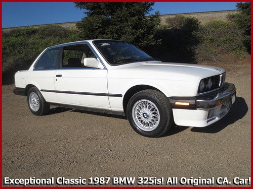 +Exceptional 1987 BMW 325is E30! All Original Rust-Free Classic California Car!+, image 1