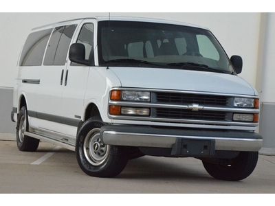 2002 chevy express g3500 ext 15 passenger seating van very clean hwy miles