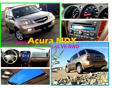 Acura mdx touring 3.5l v6 awd w/ navi &amp; entertainment package***clean**low miles