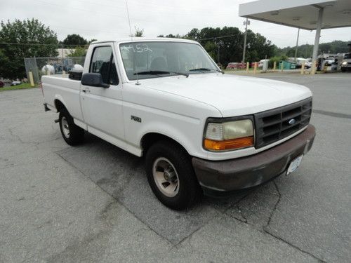 1996 white ford f150 pickup truck one owner