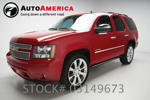 4k low miles chevy tahoe one 1 owner red loaded nav leather 4x2 sunroof