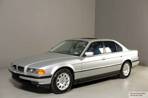 1998 bmw 740i 1owner 64k low miles sunroof leather xenons alloys wood clean !
